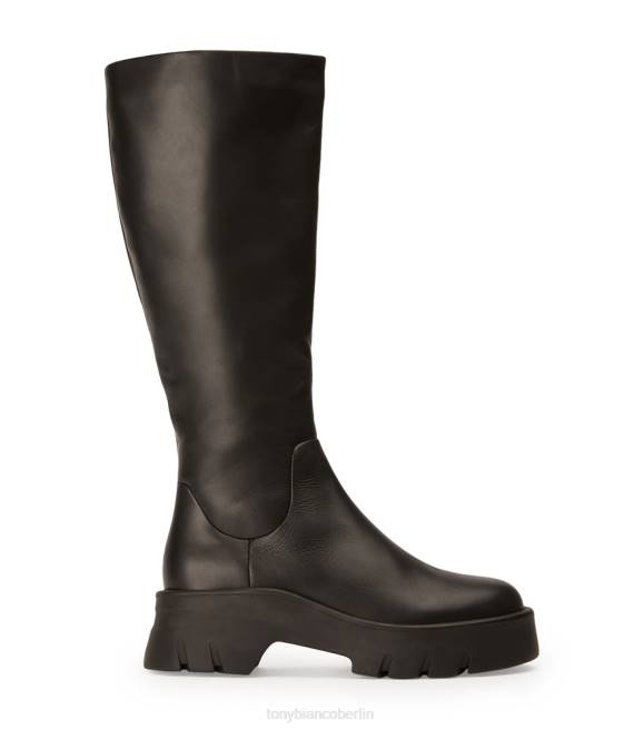 kniehohe Stiefel| de Tony Bianco Frauen Rage-Kalbsstiefel schwarzes Turin 4624424